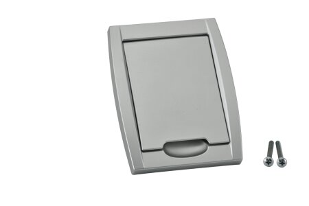 VARIOVAC Premium Kunststoffsteckdose Aluminium