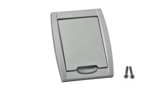 VARIOVAC Premium Kunststoffsteckdose Aluminium