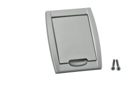 VARIOVAC Premium Kunststoffsteckdose Aluminium