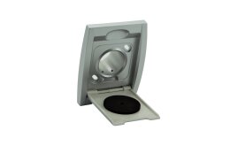 VARIOVAC Premium Kunststoffsteckdose Aluminium