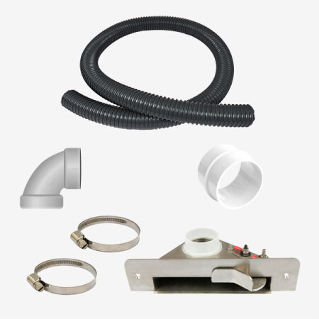 VARIOVAC Komplett-Set Sockeleinkehrdüse (Edelstahl)