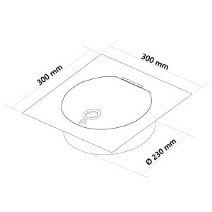 VARIOVAC Einwurft&uuml;r SUPERIOR SQUARE S (Wei&szlig;) - W&auml;scheabwurfschacht