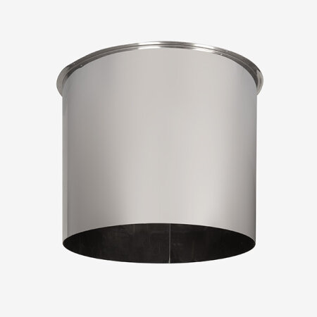 VARIOVAC Verblendung aus Edelstahl für PVC Schachtrohre Ø 250 mm