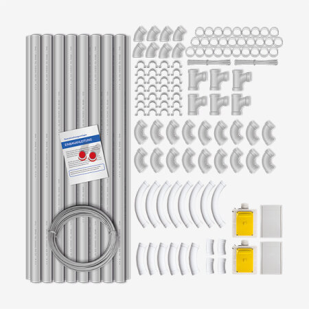 VARIOVAC Installations-Paket FLEXIN  für 1 oder 2 Saugdosen