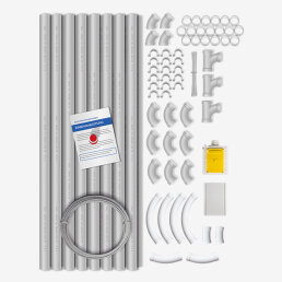 VARIOVAC Installations-Paket FLEXIN  für 1 Saugdosen