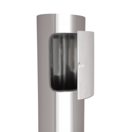 VARIOVAC Freistehende Einwurfsäule FUSION (Zwischenmodul) -  Ø 285 mm Edelstahl