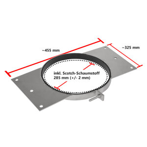 VARIOVAC Schachtauflager - Ø 285 mm Edelstahl