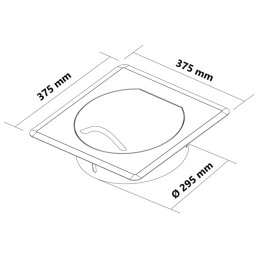 VARIOVAC Einwurftür STYLO SQUARE (Weiß) - Wäscheabwurfschacht