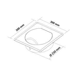 VARIOVAC Einwurftür STYLO SQUARE S (Edelstahl)...