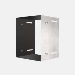 VARIOVAC Schurrenverlängerung für Türschurrenrohr - Ø 300 mm Edelstahl - quadratisch