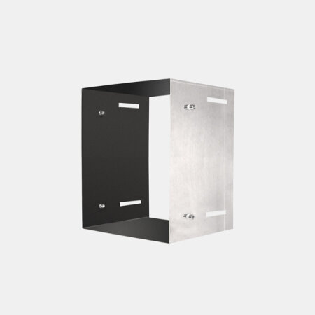 VARIOVAC Schurrenverlängerung für Türschurrenrohr - Ø 250 mm Edelstahl  - quadratisch