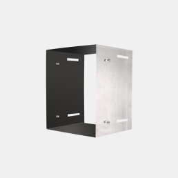 VARIOVAC Schurrenverlängerung für Türschurrenrohr - Ø 250 mm Edelstahl  - quadratisch