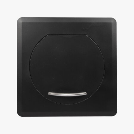 VARIOVAC Einwurftür STYLO SQUARE S (Schwarz) - Wäscheabwurfschacht