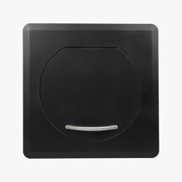 VARIOVAC Einwurftür STYLO SQUARE S (Schwarz) - Wäscheabwurfschacht