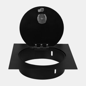 VARIOVAC Einwurft&uuml;r SUPERIOR SQUARE S (Schwarz) - W&auml;scheschacht