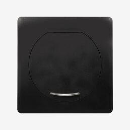 VARIOVAC Einwurftür STYLO SQUARE (Schwarz) - Wäscheabwurfschacht