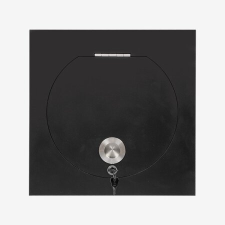 VARIOVAC Einwurftür SUPERIOR SQUARE (Schwarz) - Wäscheabwurfschacht