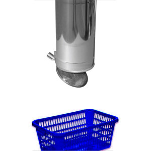 B-WARE:VARIOVAC Automatikklappe - selbstschlie&szlig;end - Edelstahl &Oslash; 300 mm