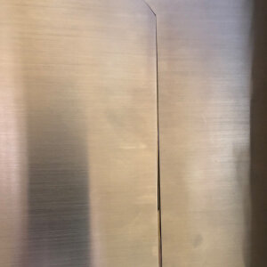 B-WARE: Einwurft&uuml;r STYLO SQUARE (Edelstahl) &Oslash; 300 mm