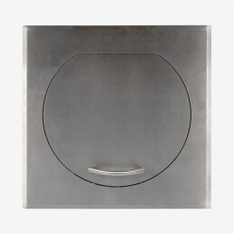 B-WARE: Einwurftür STYLO SQUARE (Edelstahl) Ø 300 mm