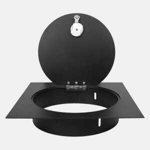B-WARE: Einwurft&uuml;r SUPERIOR SQUARE (Schwarz) - W&auml;scheabwurfschacht