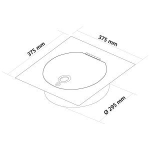 B-WARE: Einwurft&uuml;r SUPERIOR SQUARE (Schwarz) - W&auml;scheabwurfschacht