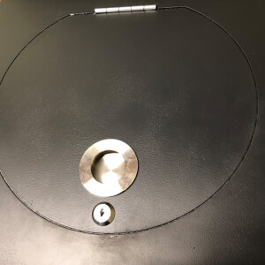 B-WARE: Einwurft&uuml;r SUPERIOR SQUARE (Schwarz) - W&auml;scheabwurfschacht