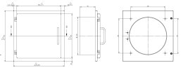 VARIOVAC Einwurftür Easy-Line DN250 f. PVC-Rohr RAL9016 - Weiß