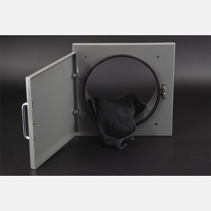 VARIOVAC Einwurft&uuml;r Easy-Line DN280 RAL7037 - Staubgrau