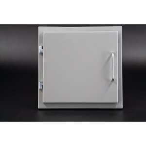 VARIOVAC Einwurft&uuml;r Easy-Line DN250 f. PVC-Rohr RAL7037 - Staubgrau
