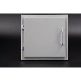 VARIOVAC Einwurftür Easy-Line DN250 f. PVC-Rohr RAL7037 - Staubgrau