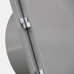 VARIOVAC Einwurftür Easy-Line DN300 f. PVC-Rohr RAL7037 - Staubgrau