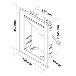 B-WARE: Einwurftür SWING (Edelstahl)